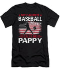 My Favorite Baseball Player Calls Me Pappy Baseball USA Flag Dhbubble T-Shirt
