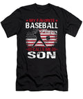 My Favorite Baseball Player Calls Me Son Baseball USA Flag Dhbubble T-Shirt