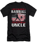 My Favorite Baseball Player Calls Me Uncle Baseball USA Flag Dhbubble T-Shirt
