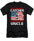 My Favorite Catcher Calls Me Uncle Baseball USA Flag Dhbubble T-Shirt