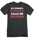 My Favorite Pitcher Calls Me Grandma Baseball Softball Joie Armina T-Shirt