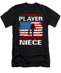 My Favorite Player Calls Me Niece Baseball USA Flag Dhbubble T-Shirt