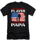 My Favorite Player Calls Me Papa Baseball USA Flag Dhbubble T-Shirt