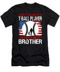 My Favorite T Ball Player Calls Me Brother Baseball USA Flag Dhbubble T-Shirt