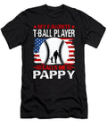 My Favorite T Ball Player Calls Me Pappy Baseball USA Flag Dhbubble T-Shirt