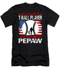 My Favorite T Ball Player Calls Me Pepaw Baseball USA Flag Dhbubble T-Shirt