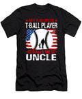 My Favorite T Ball Player Calls Me Uncle Baseball USA Flag Dhbubble T-Shirt