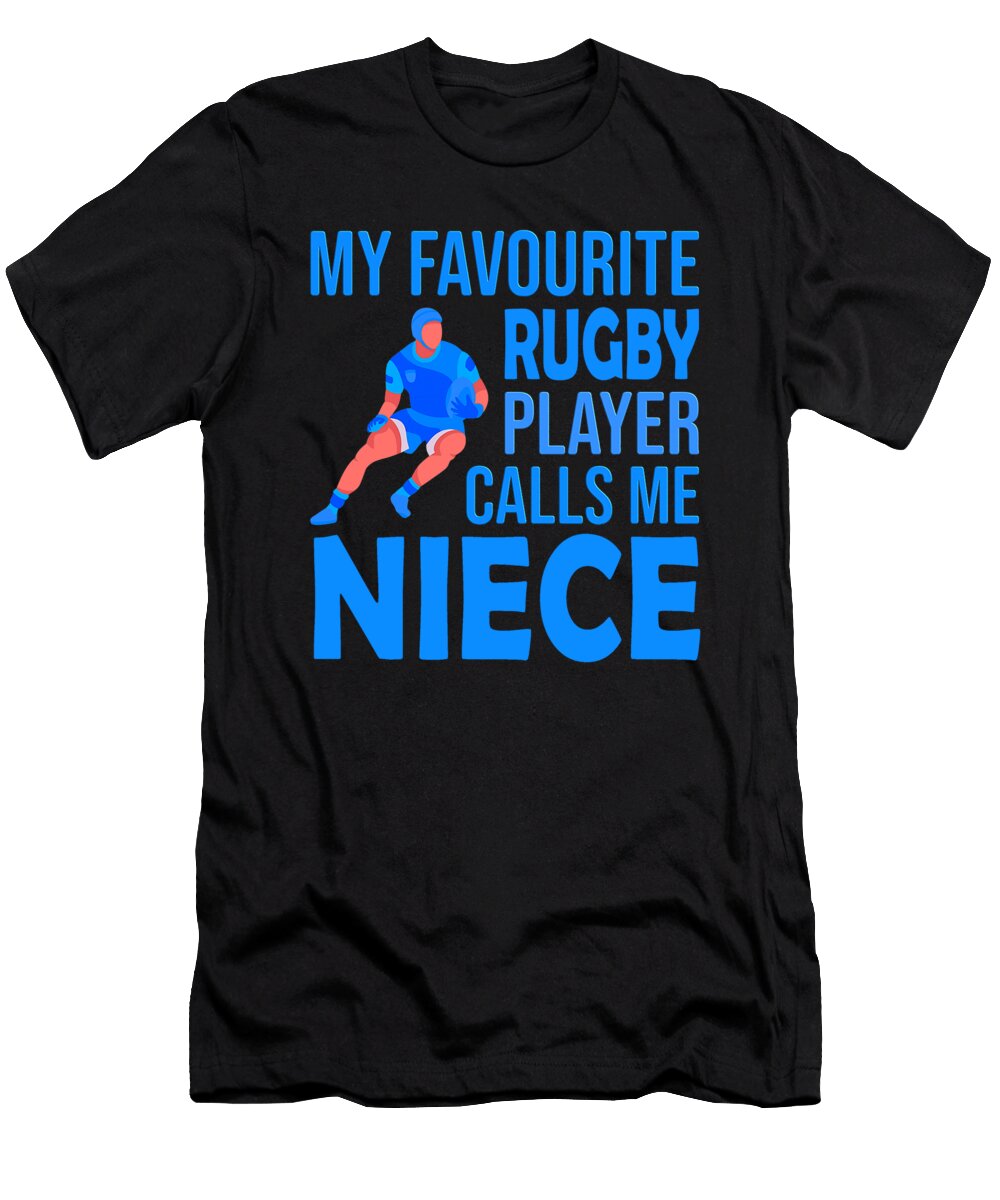My Favourite Rugby Player Calls Me Niece Dh Bubble T-Shirt