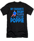 My Favourite Rugby Player Calls Me Poppie Dh Bubble T-Shirt