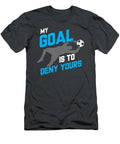 My Goal Is to Deny Yours Soccer Goalie Funny Soccer Ball Natan Leana T-Shirt