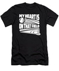 My Heart Is on That Field Catcher Pitcher Softball Mom Crazy Squirrel T-Shirt