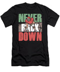 Never Back Down Rugby Player American Football Gift Thomas Larch T-Shirt