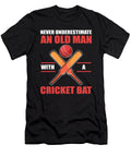 Never Underestimate an Old Man with a Cricket Bat Cricketer Alessandra Roth T-Shirt