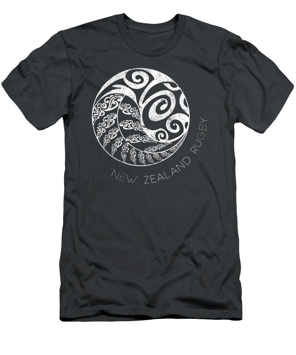New Zealand Rugby Maori Inspired Kiwi Silver Fern Samikd Berna T-Shirt