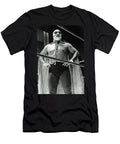Old School Masked Wrestler Luchador Jim Fitzpatrick T-Shirt