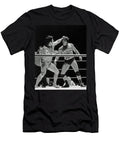 Old School Wrestlers Dean Ho and Don Muraco Battling It Out in the Middle of the Ring Jim Fitzpatrick T-Shirt