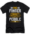 One Finger Cannot Lift a Pebble Jacob Zelazny T-Shirt