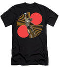 Outside Hitter Volleyball Powerful Spiker on Modern Geometric Background Dream Stuff T-Shirt