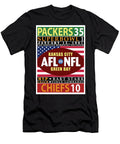Packers 35 Chiefs 10 Super Bowl 1 Ron Regalado T-Shirt