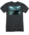 Philadelphia Eagles Helmet in Rainy Stadium Kevin Walker and Pixel Reverie T-Shirt