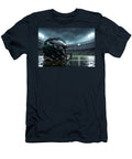 Philadelphia Eagles Helmet on Rainy Field Kevin Walker and Pixel Reverie T-Shirt