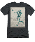 Philadelphia Eagles Quarterback Football Player Paint Splatters Abstract Portrait Design Turnpike T-Shirt