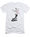 Phonograph and Butterflies Print Madame Memento T-Shirt