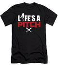 Pitcher Batter Baseball Game Bat League Softball Players Lifes a Pitch Gift Thomas Larch T-Shirt