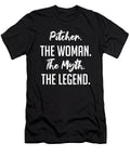 Pitcher the Woman the Myth the Legend Funny Secret Santa Cal Nyto T-Shirt