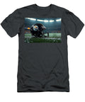 Pittsburgh Steelers Helmet in Rain Kevin Walker and Pixel Reverie T-Shirt