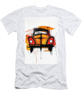 Plymouth Cricket Car Vibrant Retro Car Art Jennifer Moore T-Shirt