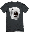 Poker Cards 4 Aces Football Mcr T-Shirt