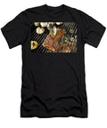 Pork and Garlic Cloves on a Grill Lode Greven Photography T-Shirt