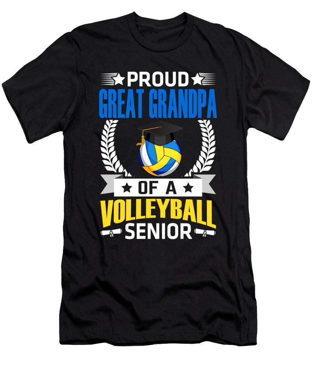 Proud Great Grandpa of a Volleyball Senior Dhbubble T-Shirt