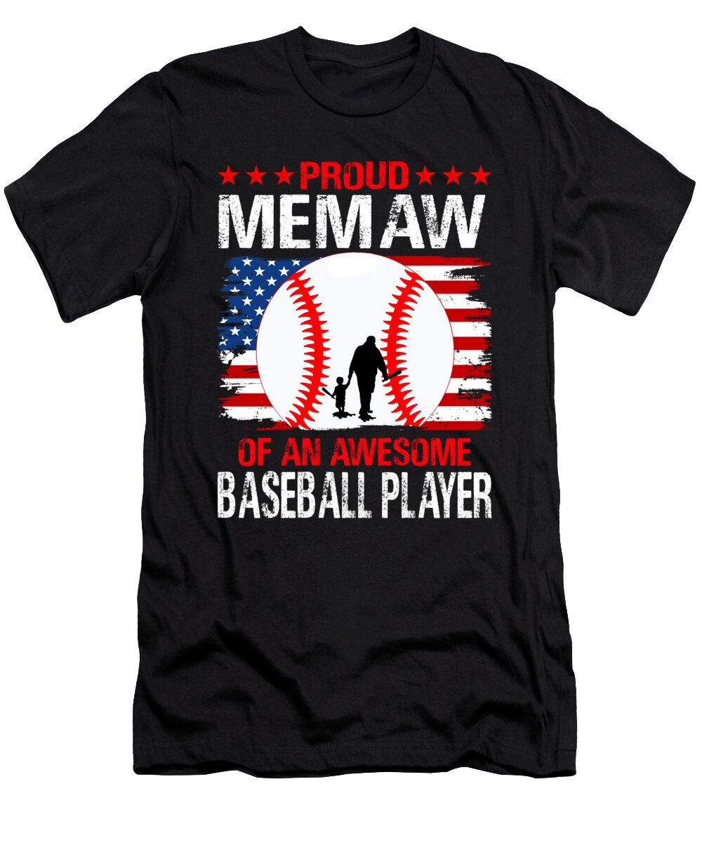 Proud Memaw of an Awesome Baseball Player Dhbubble T-Shirt