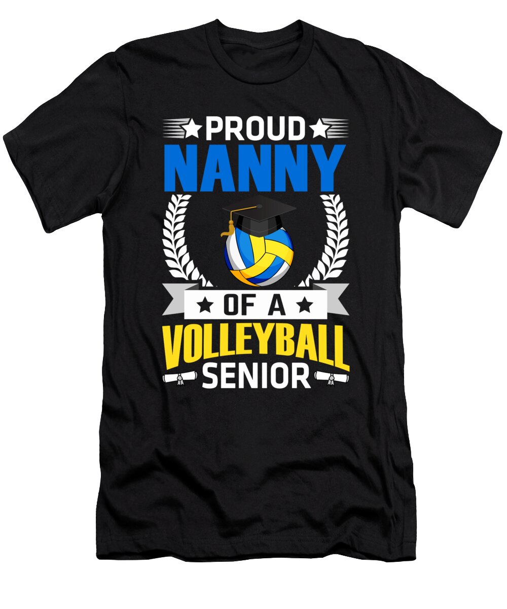 Proud Nanny of a Volleyball Senior Dhbubble T-Shirt