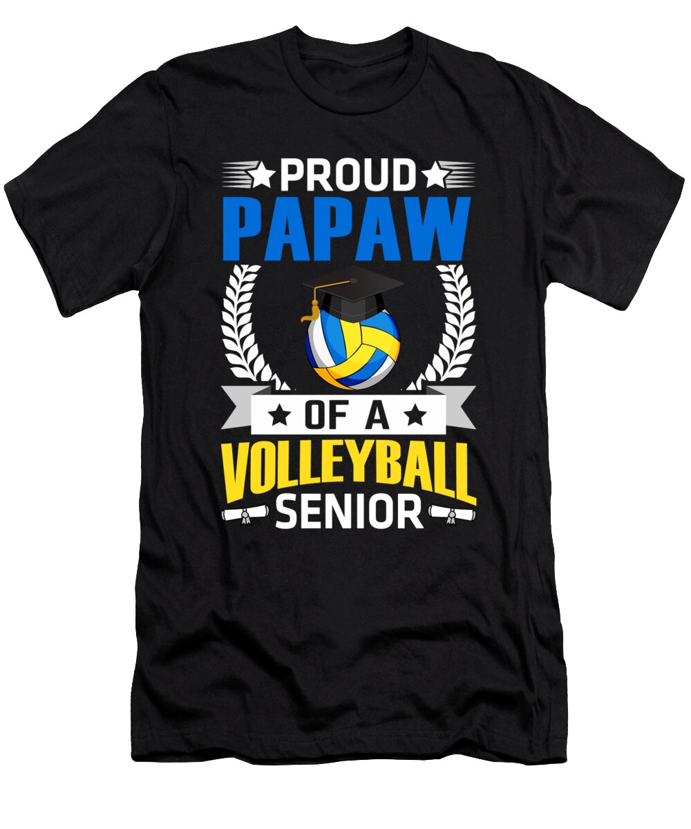 Proud Papaw of a Volleyball Senior Dhbubble T-Shirt