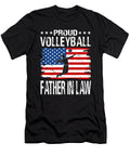 Proud Volleyball Father in Law American Flag Dhbubble T-Shirt