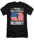 Proud Volleyball Mommy American Flag Dhbubble T-Shirt