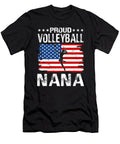 Proud Volleyball Nana American Flag Dhbubble T-Shirt