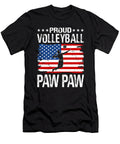 Proud Volleyball Paw Paw American Flag Dhbubble T-Shirt