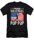 Proud Volleyball Pop Pop American Flag Dhbubble T-Shirt