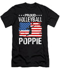 Proud Volleyball Poppie American Flag Dhbubble T-Shirt