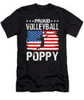 Proud Volleyball Poppy American Flag Dhbubble T-Shirt