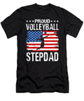 Proud Volleyball Stepdad American Flag Dhbubble T-Shirt