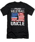 Proud Volleyball Uncle American Flag Dhbubble T-Shirt