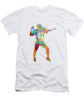 Quarterback American Throwing Football Player Man Silhouette Cristina Romero T-Shirt
