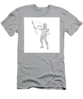 Quarterback Holding Flag Doodle Aloysius Patrimonio T-Shirt