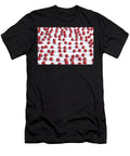 Red Cricket Sports Ball Array Allan Swart T-Shirt