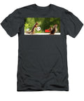 Red Squirrels Holding a Red Card and a Ball Geert Weggen T-Shirt